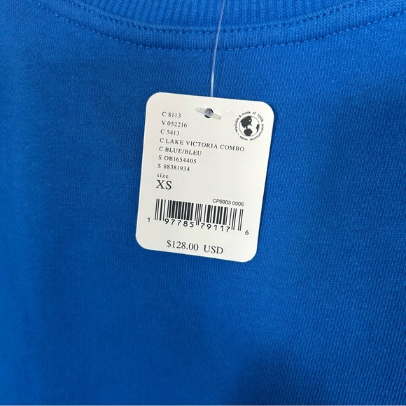 NWT Free People Eleanor Sweatshirt Dress Lake Victoria Blue - Picture 6 of 7